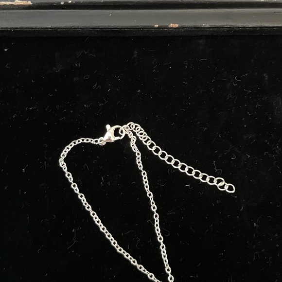 Silver Zircon Cross Pendant Necklace w/ Rotatable Crown & 18” Chain NWT - Picture 6 of 10